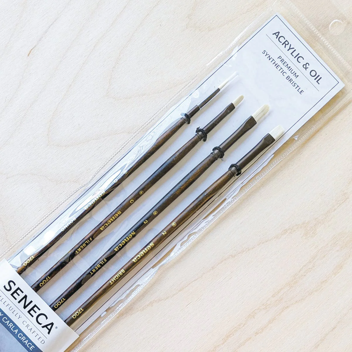 Willow Wolfe - Seneca Artist Brushes - Master Artist Series: Carla Grace - 4 Brush Set