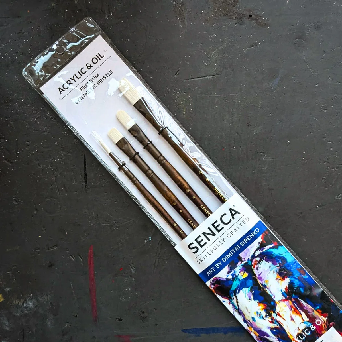 Willow Wolfe - Seneca Artist Brushes - Master Artist Series: Dimitri Sirenko - 4 Brush Set