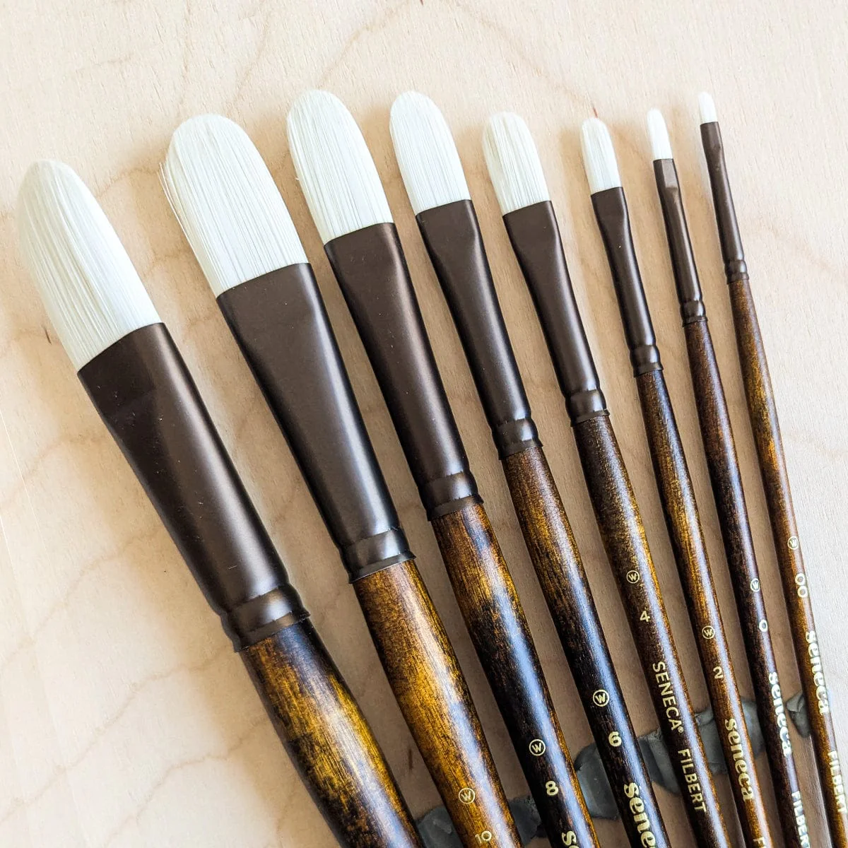 Willow Wolfe - Seneca Artist Brushes - Series 1700 - Filberts
