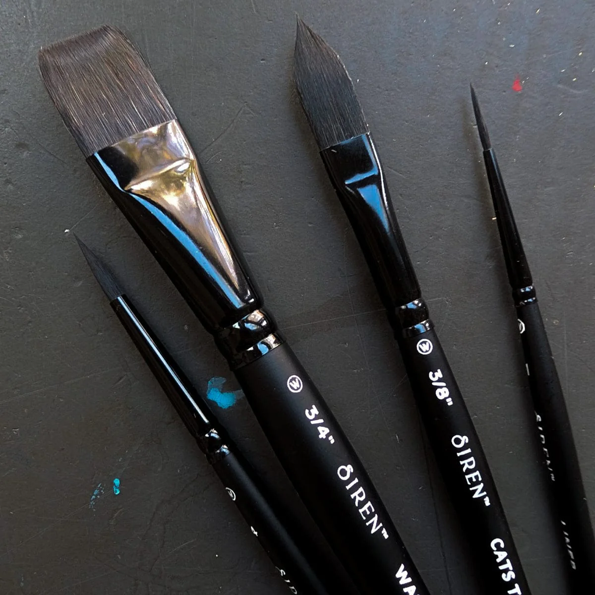 Willow Wolfe - Siren Artist Brushes - Essentials Selection - 4 Brush Set - Image 3