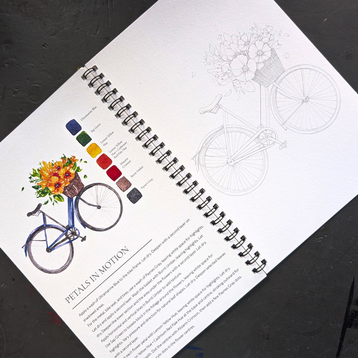 Willow Wolfe - Watercolor Painting Workbook - Pretty Pots - Image 3