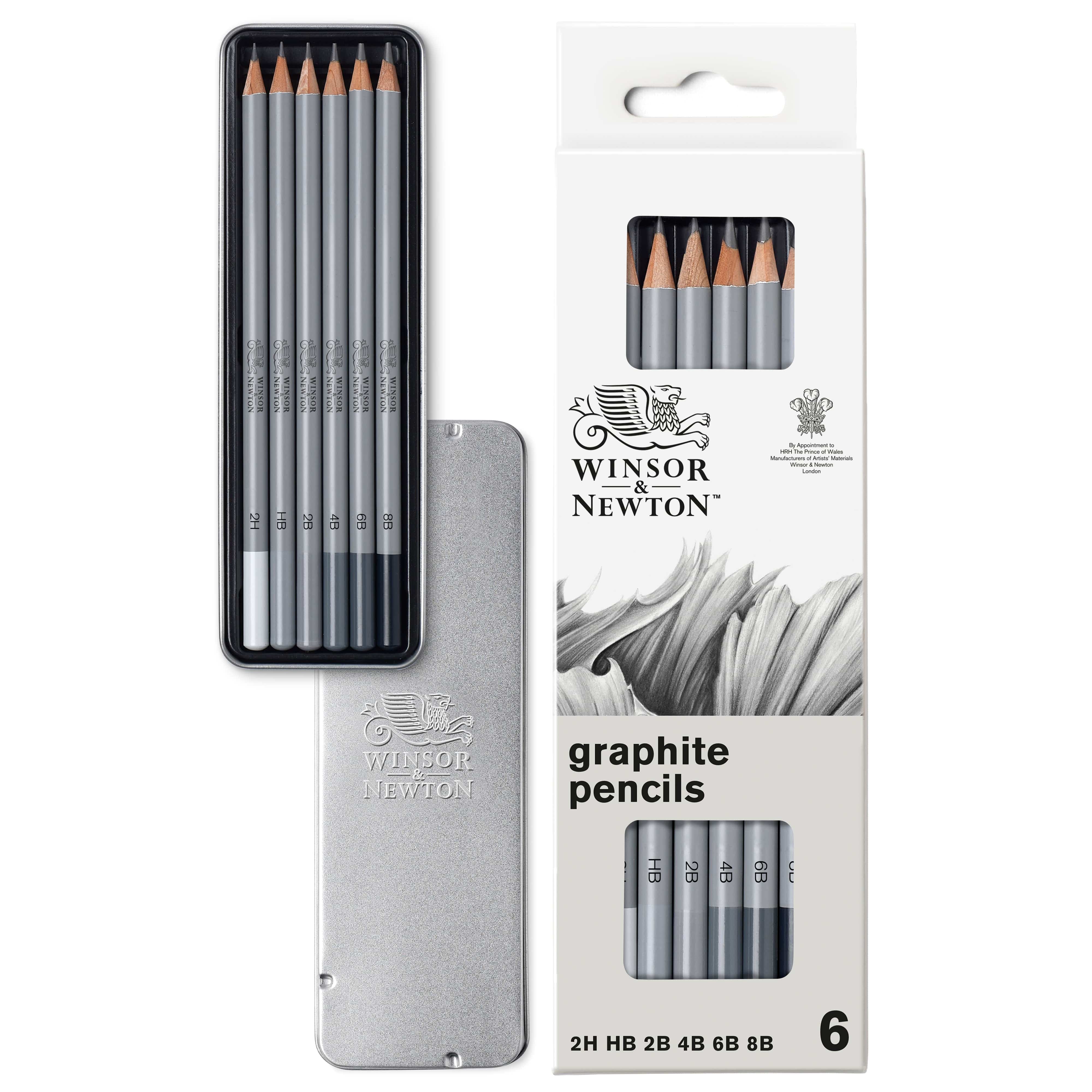 Winsor & Newton - Graphite Pencils - Set of 6