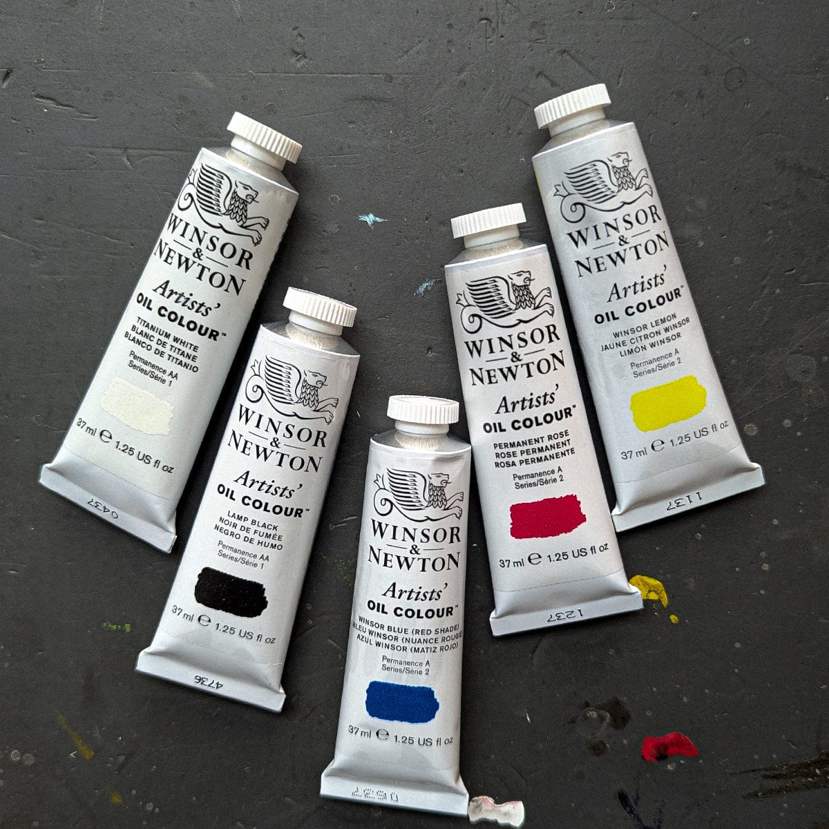 Winsor & Newton - Artists' Oil Colour - Primary Colours Tube Set - 5 x 37mL Tubes - Image 2
