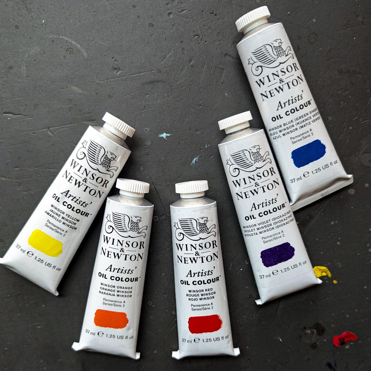 Winsor & Newton - Artists' Oil Colour - Winsor Colours Tube Set - 5 x 37mL Tubes - Image 2