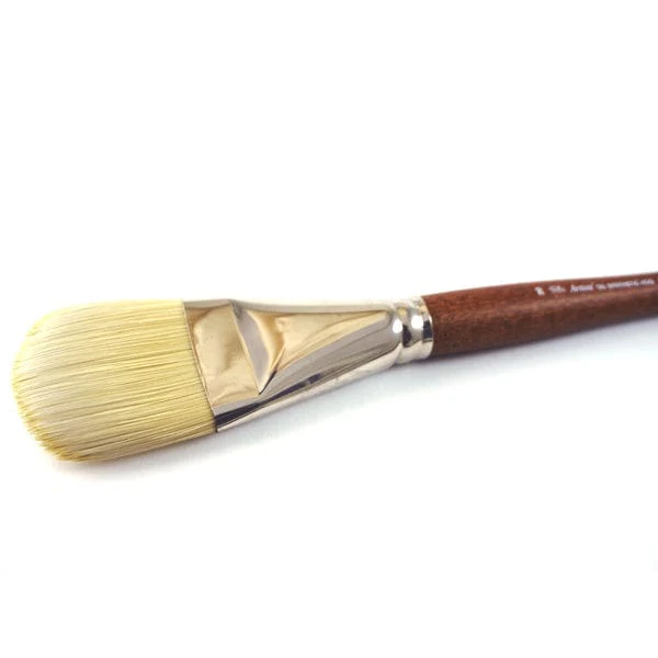 Winsor & Newton - Artists' Oil Synthetic Hog Bristle - Long Handle - Filbert Brush #20