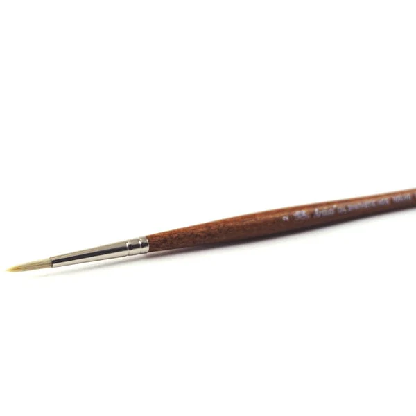 Winsor & Newton - Artists' Oil Synthetic Hog Bristle - Long Handle - Round Brush #2