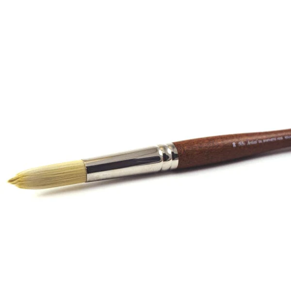 Winsor & Newton - Artists' Oil Synthetic Hog Bristle - Long Handle - Round Brush #20