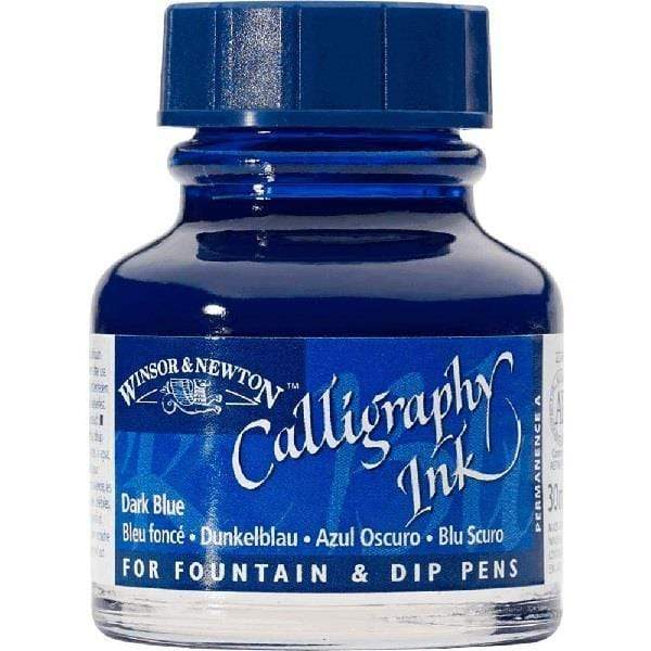Winsor & Newton - Calligraphy Ink - 30mL Bottle - Dark Blue