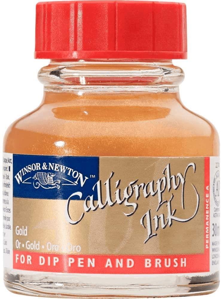 Winsor & Newton - Calligraphy Ink - 30mL Bottle - Gold
