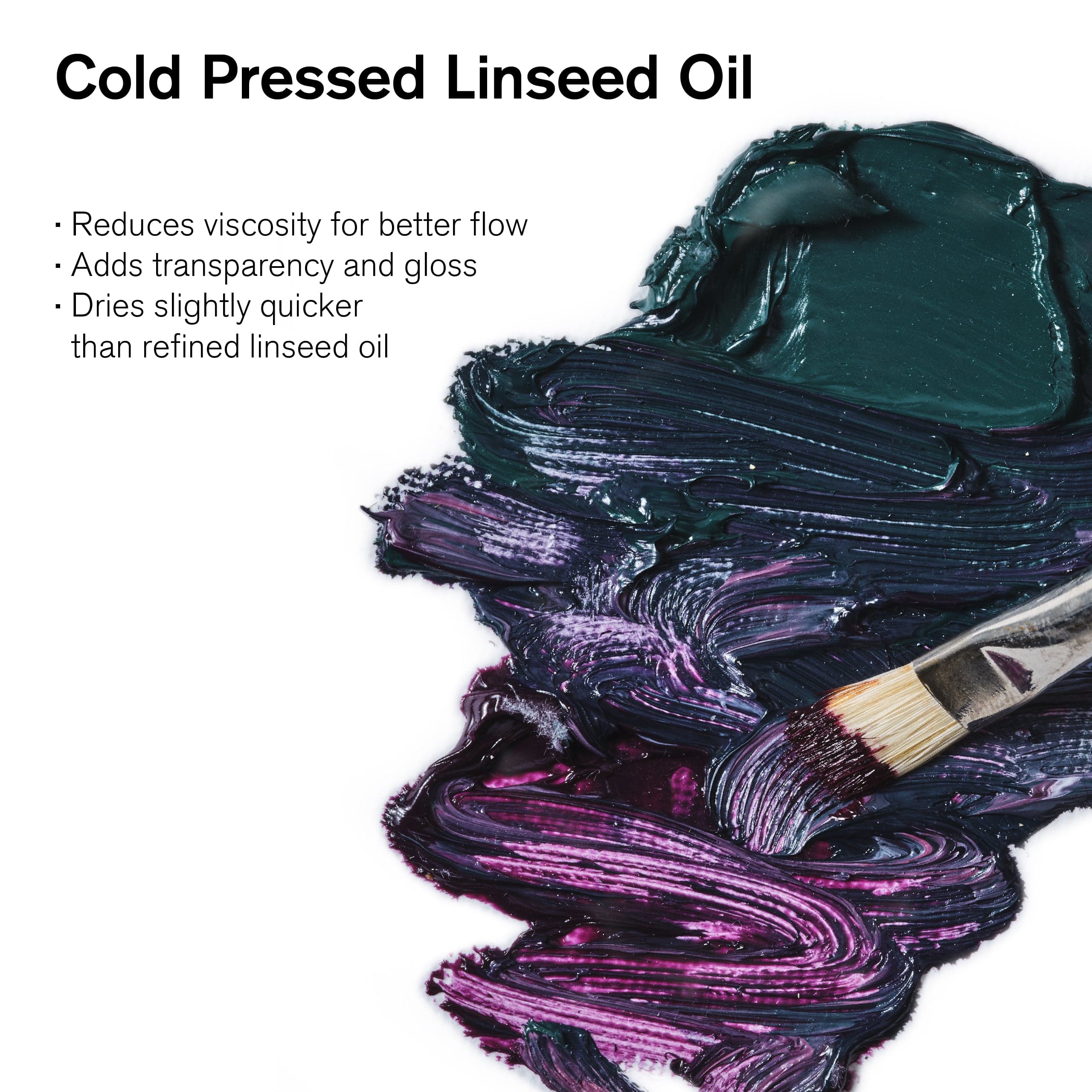 Winsor & Newton - Cold Pressed Linseed Oil - 75mL Bottle - Image 2