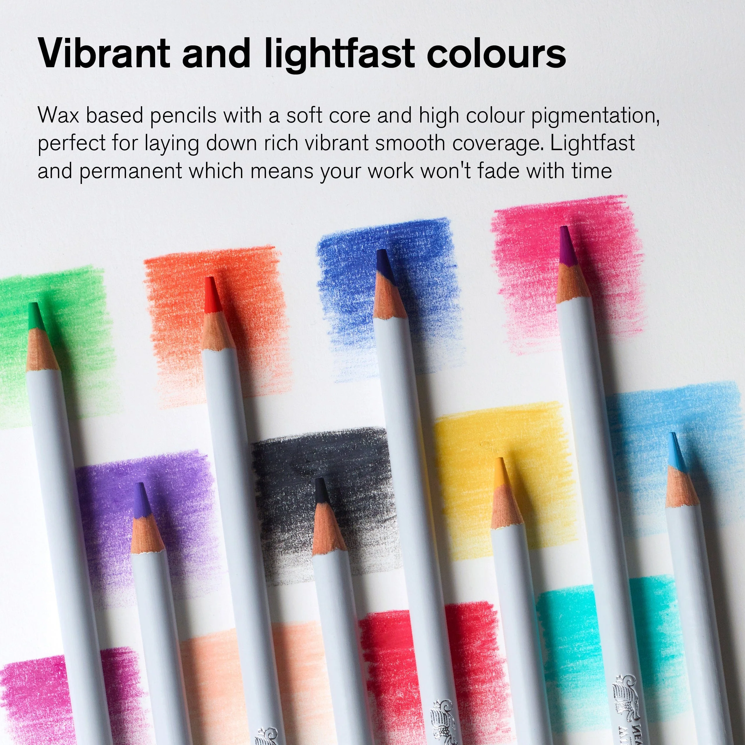 Winsor & Newton - Colour Pencils - Soft Thick-Core - 12 Colour Set - Image 4