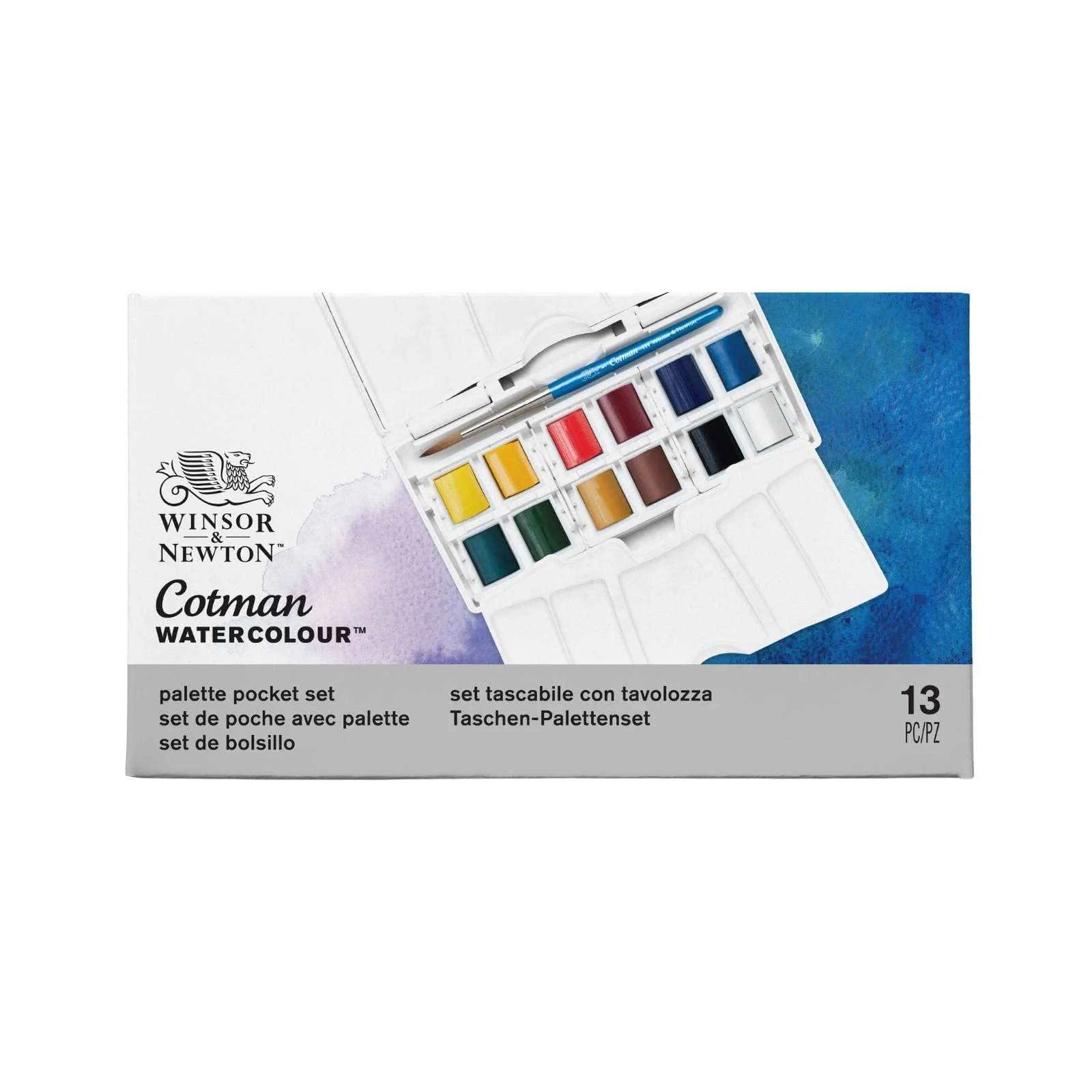 Winsor & Newton - Cotman Watercolours - Palette Pocket Set - 12 Half Pans - Image 4
