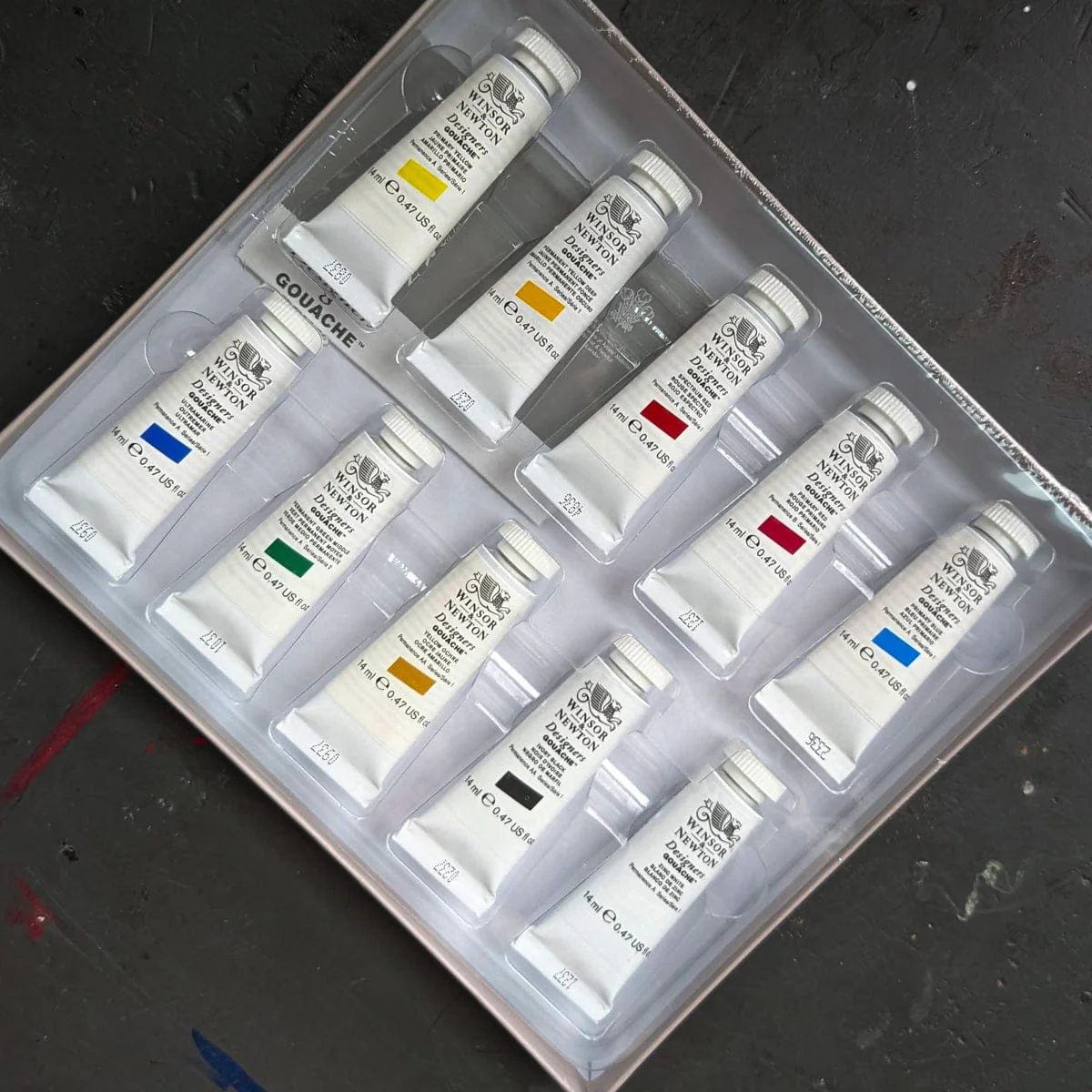 Winsor & Newton - Designers Gouache - Introductory Set - 10 Colours in 14mL Tubes - Image 2