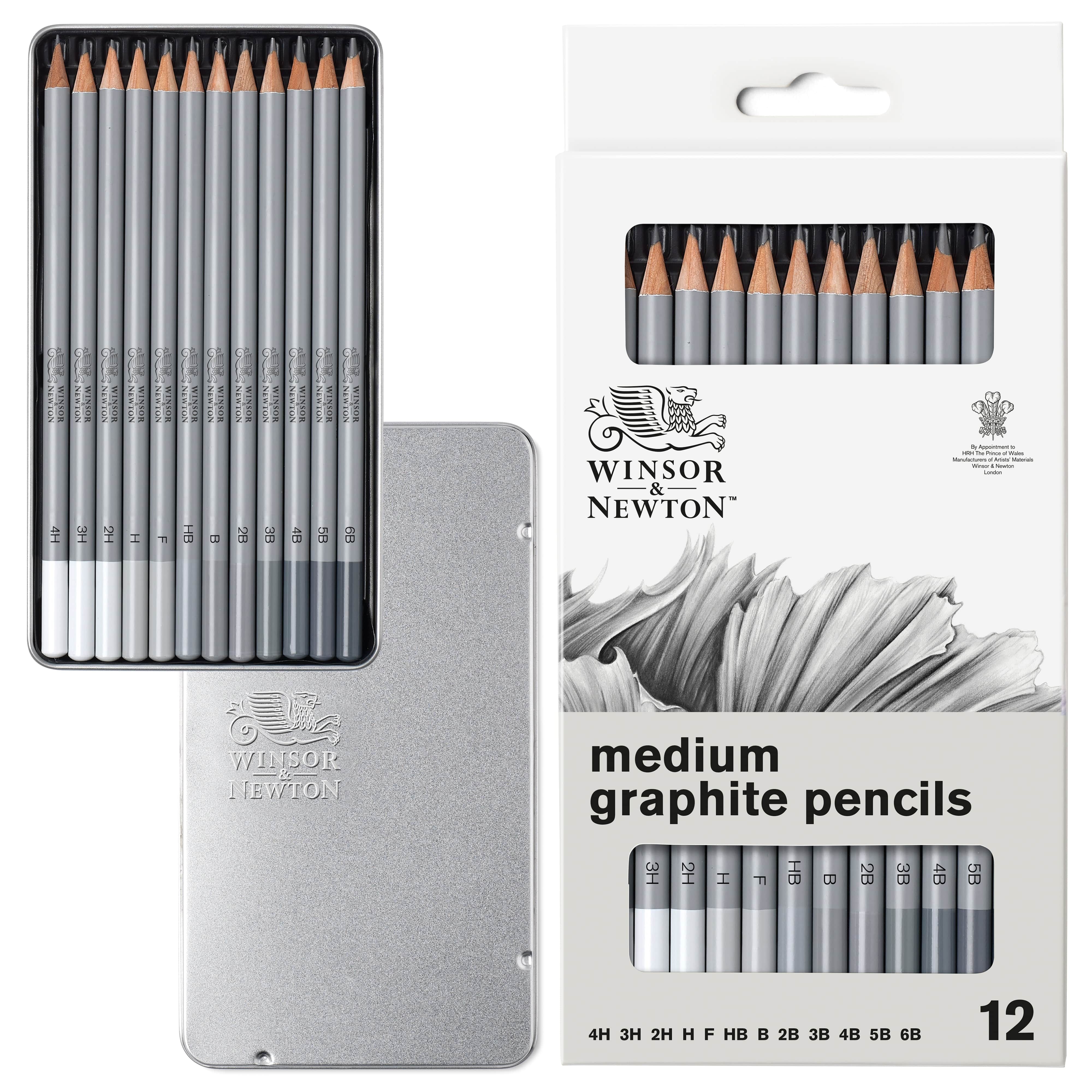 Winsor & Newton - Graphite Pencils - Set of 12