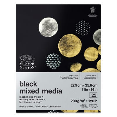 Winsor & Newton - Mixed Media Pad - Black Paper - 11x14"