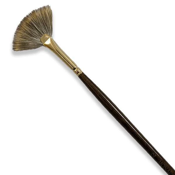 Winsor & Newton - Monarch - Long Handle Brush - Fan - Size 2