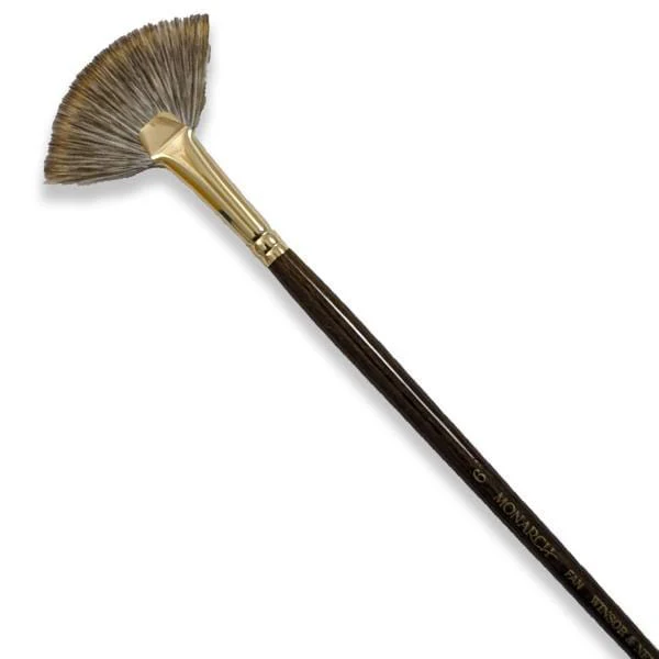 Winsor & Newton - Monarch - Long Handle Brush - Fan - Size 6