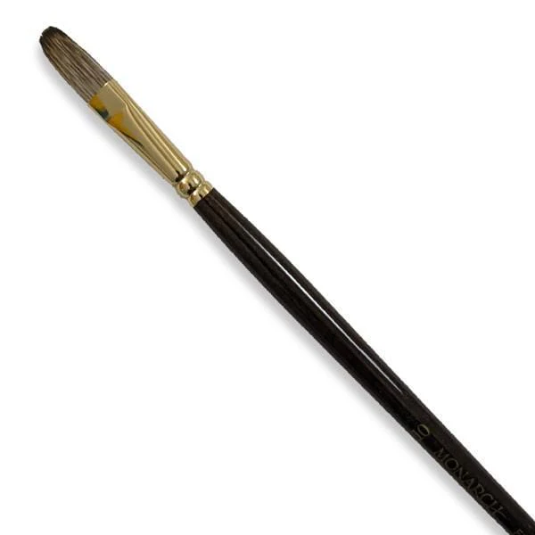 Winsor & Newton - Monarch - Long Handle Brush - Filbert - Size 10