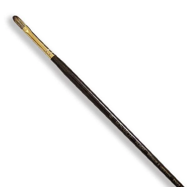 Winsor & Newton - Monarch - Long Handle Brush - Filbert - Size 2
