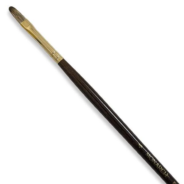 Winsor & Newton - Monarch - Long Handle Brush - Filbert - Size 4