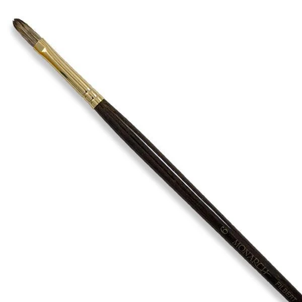 Winsor & Newton - Monarch - Long Handle Brush - Filbert - Size 6