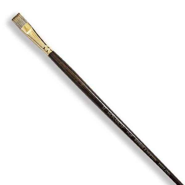 Winsor & Newton - Monarch - Long Handle Brush - Flat - Size 10