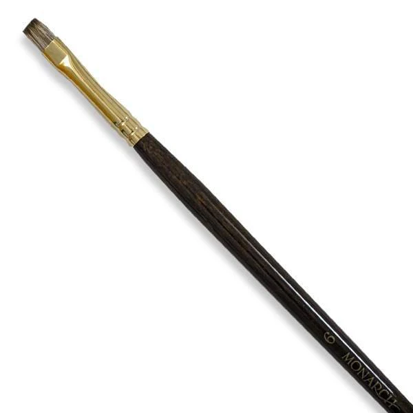 Winsor & Newton - Monarch - Long Handle Brush - Bright - Size 6