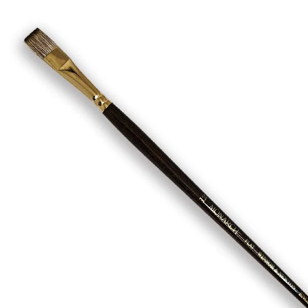 Winsor & Newton - Monarch - Long Handle Brush - Flat - Size 12