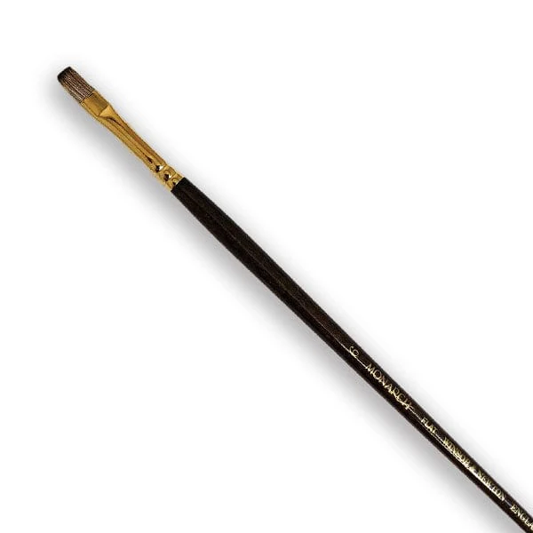 Winsor & Newton - Monarch - Long Handle Brush - Flat - Size 6