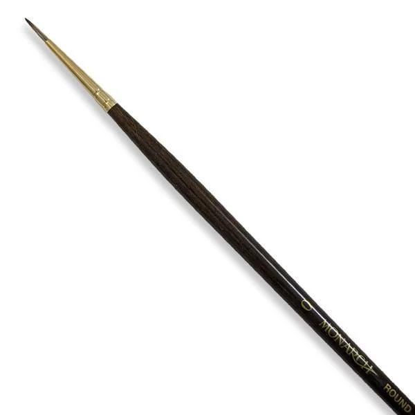 Winsor & Newton - Monarch - Long Handle Brush - Round - Size 0