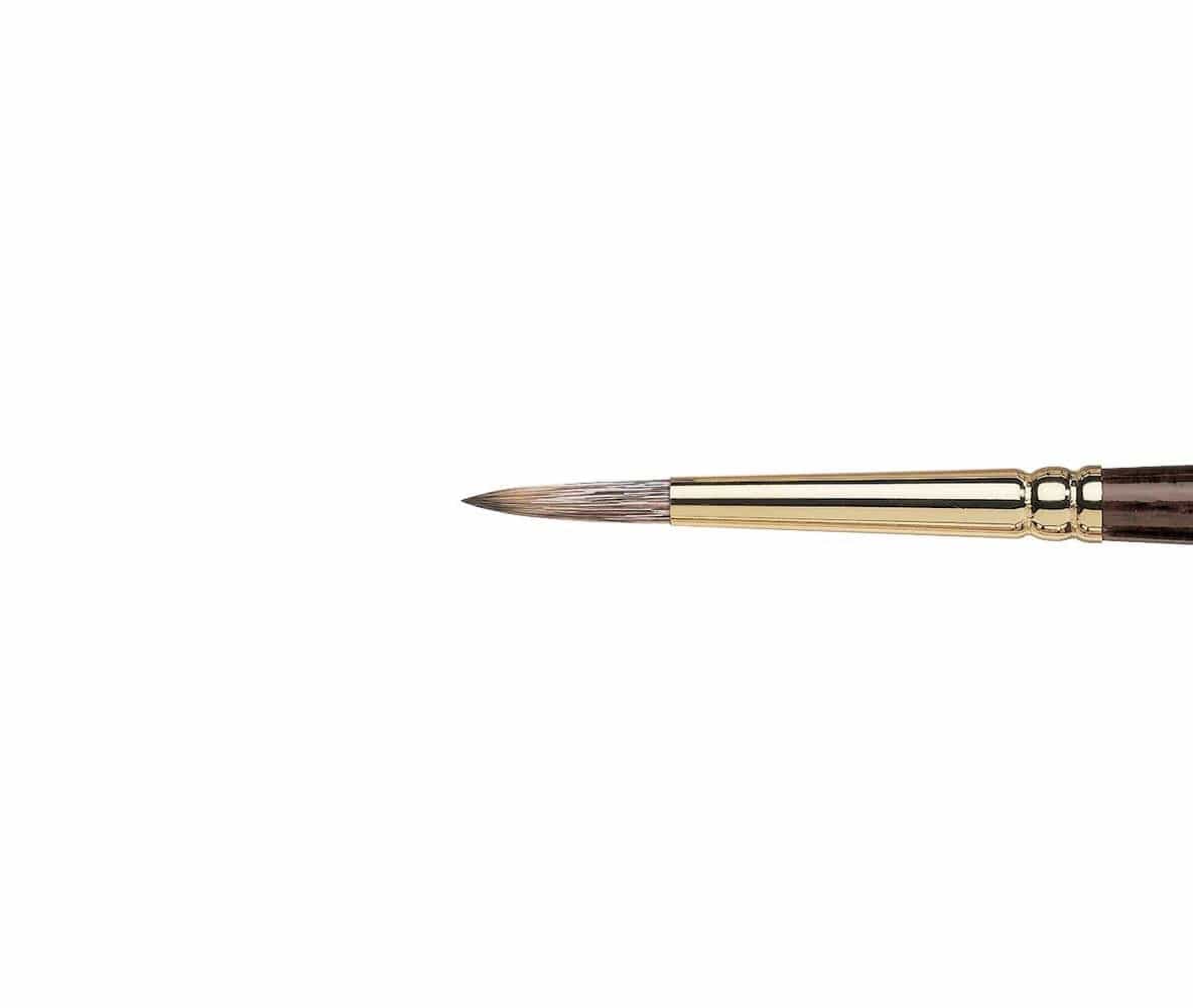 Winsor & Newton - Monarch - Long Handle Brush - Round - Size 6
