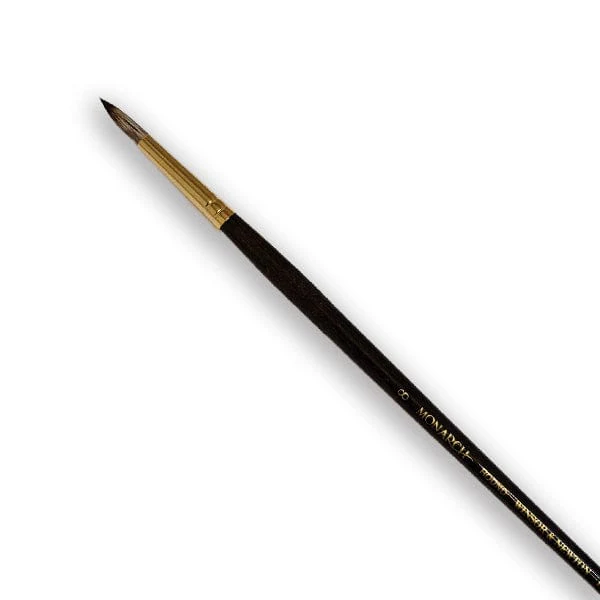 Winsor & Newton - Monarch - Long Handle Brush - Round - Size 8