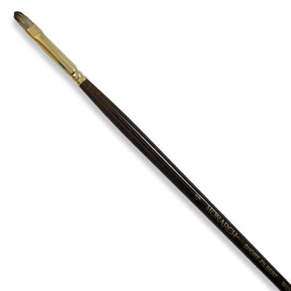 Winsor & Newton - Monarch - Long Handle Brush - Short Filbert - Size 4