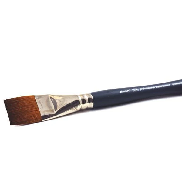 Winsor & Newton - Professional Watercolour Synthetic Sable Brush - One Stroke - 25mm / 1"