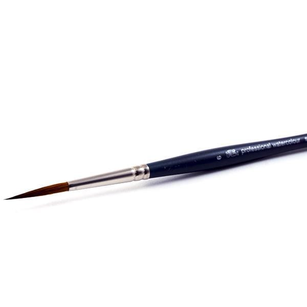 Winsor & Newton - Professional Watercolour Synthetic Sable Brush - Pointed Round - Size 6