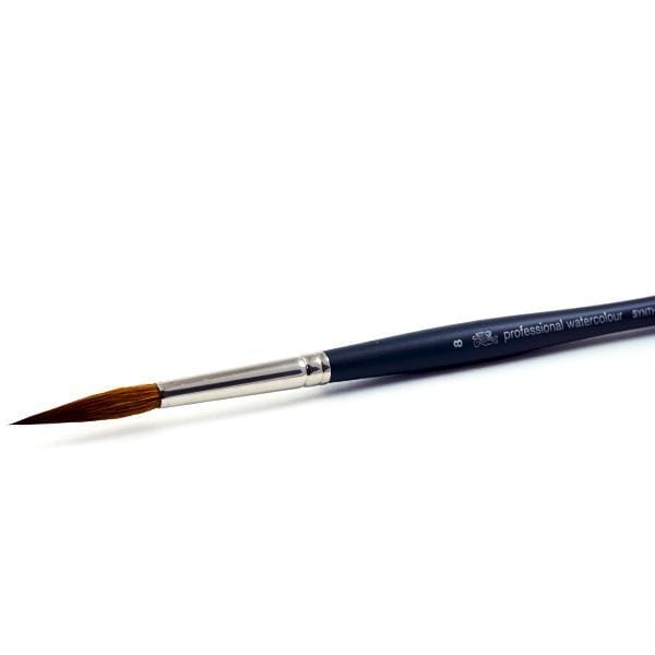 Winsor & Newton - Professional Watercolour Synthetic Sable Brush - Pointed Round - Size 8