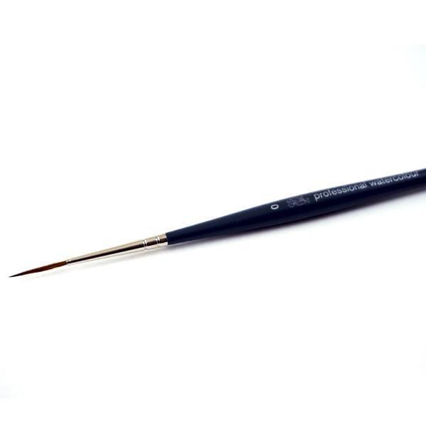 Winsor & Newton - Professional Watercolour Synthetic Sable Brush - Rigger - Size 0