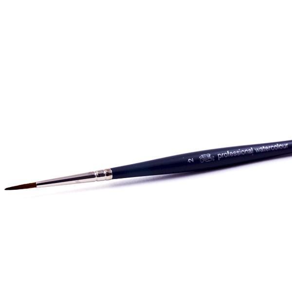 Winsor & Newton - Professional Watercolour Synthetic Sable Brush - Round - Size 2