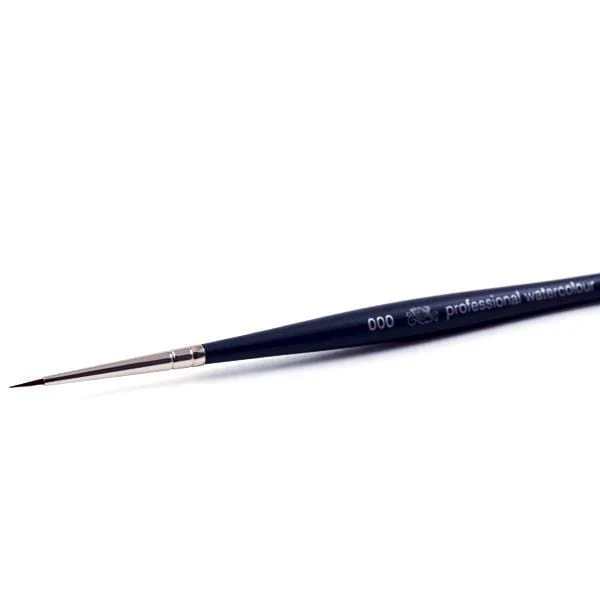 Winsor & Newton - Professional Watercolour Synthetic Sable Brush - Round - Size 000