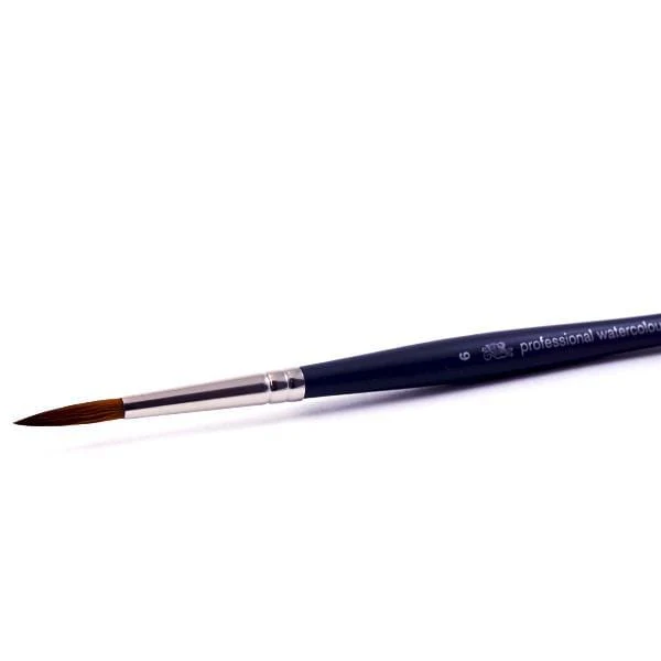 Winsor & Newton - Professional Watercolour Synthetic Sable Brush - Round - Size 6