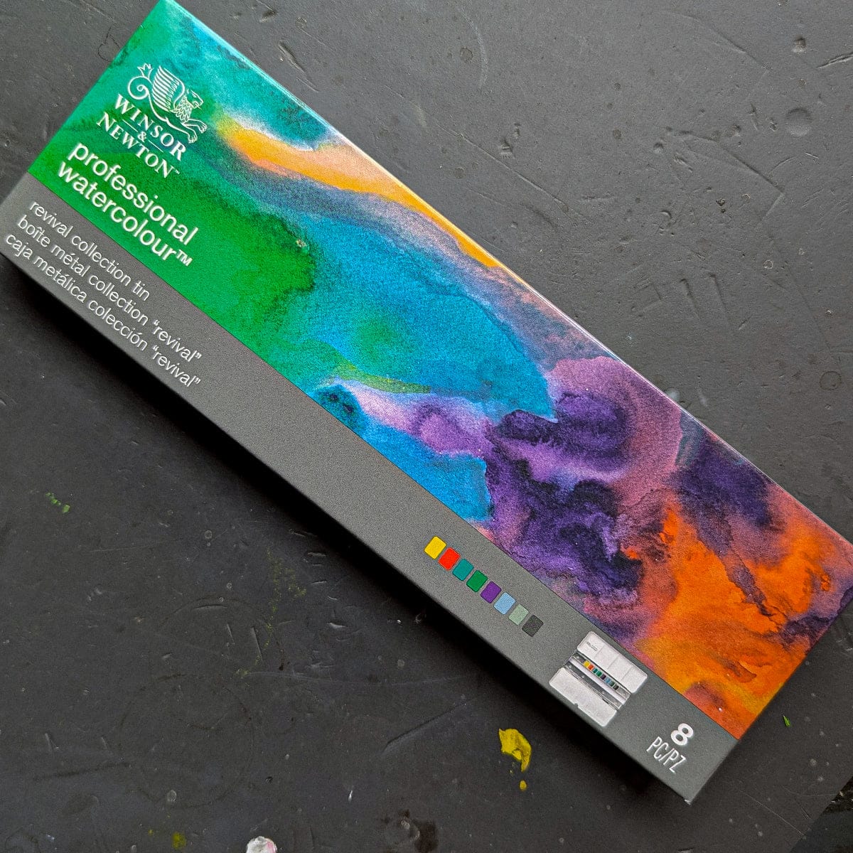 Winsor & Newton - Professional Artist Watercolour - Revival Collection Tin - 8 Pieces