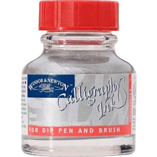 Winsor & Newton - Calligraphy Ink - 30mL Bottle - Silver