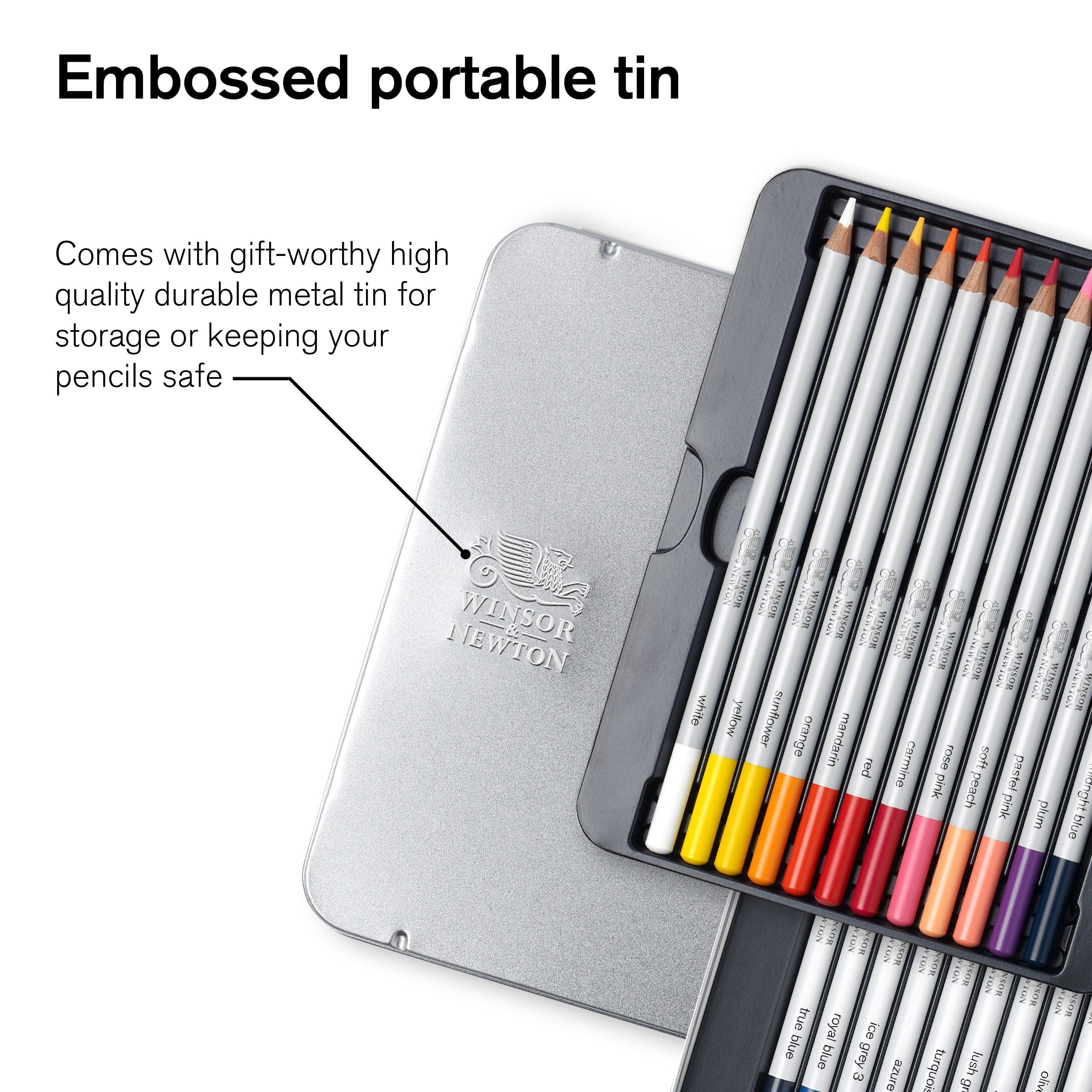 Winsor & Newton - Colour Pencils - Soft Thick-Core - 24 Colour Set - Image 6