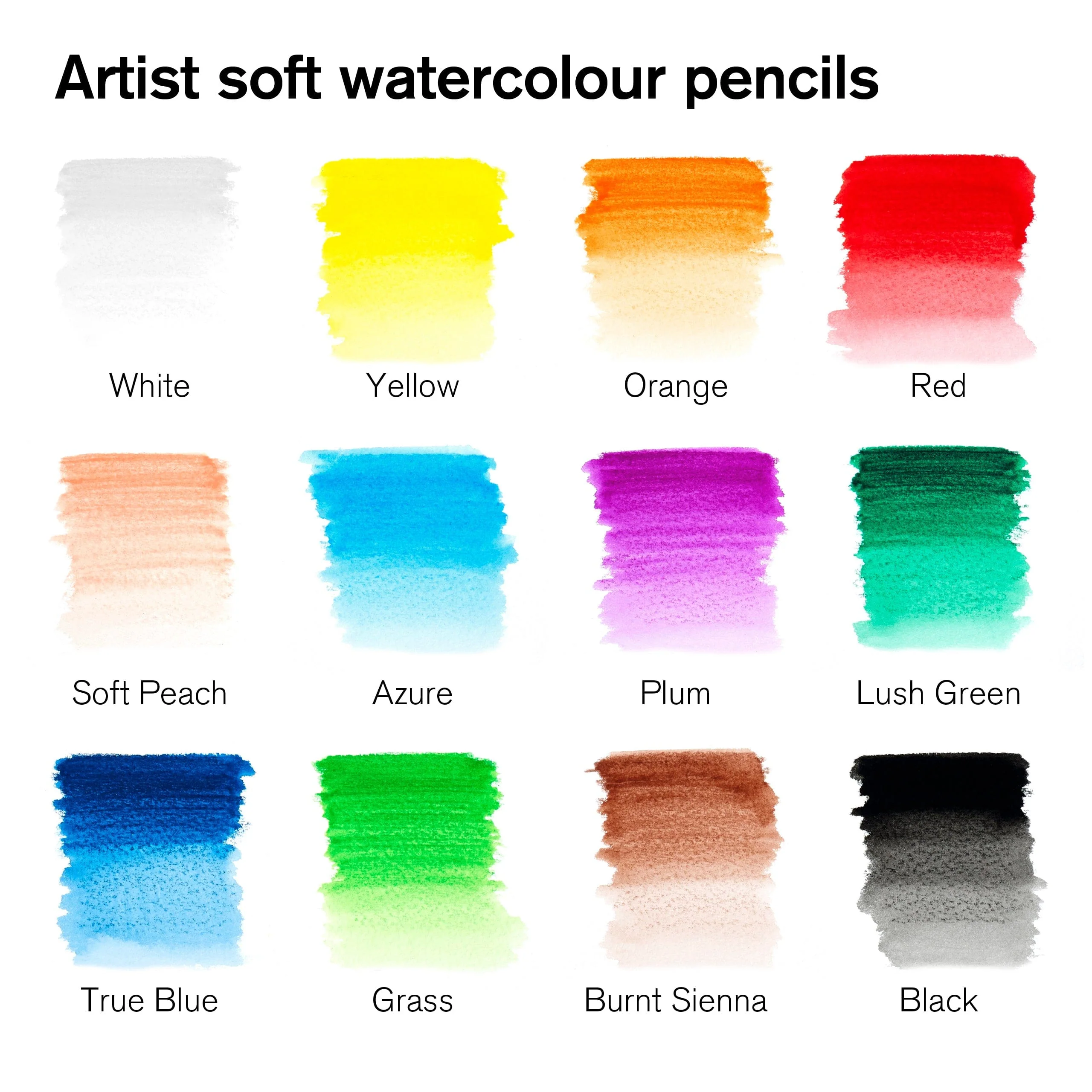 Winsor & Newton - Watercolour Pencils - Soft Thick-Core - 12 Colour Set - Image 3