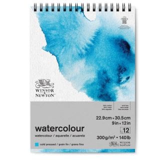 Winsor & Newton - Watercolour Pad - Spiral Bound - Cold Press - 140lb - 9x12"
