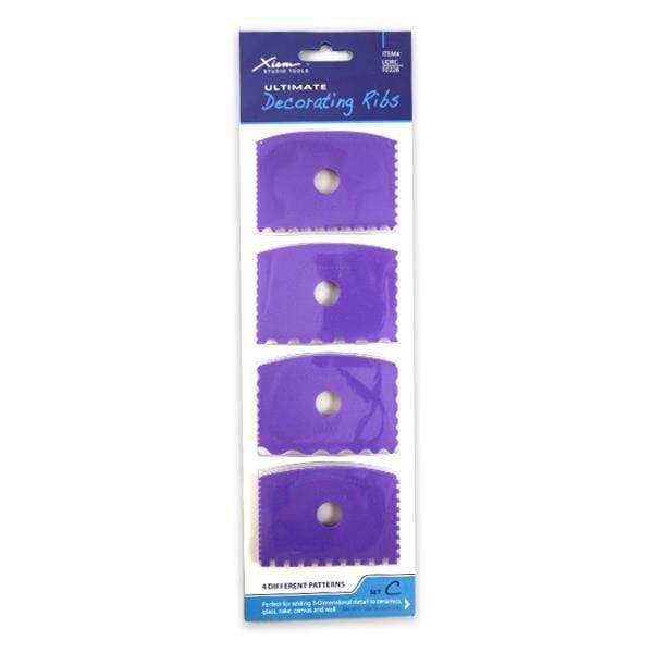 Xiem Tools - Decorating Ribs - Set C - 4 Pieces