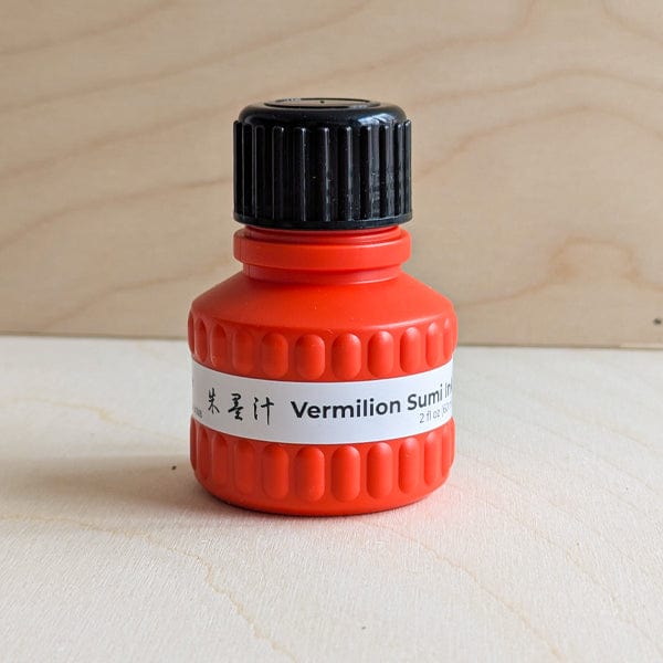 Yasutomo - Liquid Sumi Ink - Vermilion - 2oz Bottle