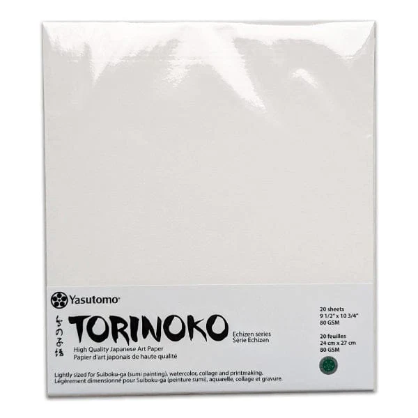 Yasutomo - Torinoko Paper - 9½x10¾" Sheets - 20 Pack